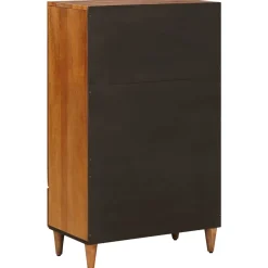 vidaXL Hoge kast Walnotenhout 60 x 33,5 x 100 cm Massief Mango Hout