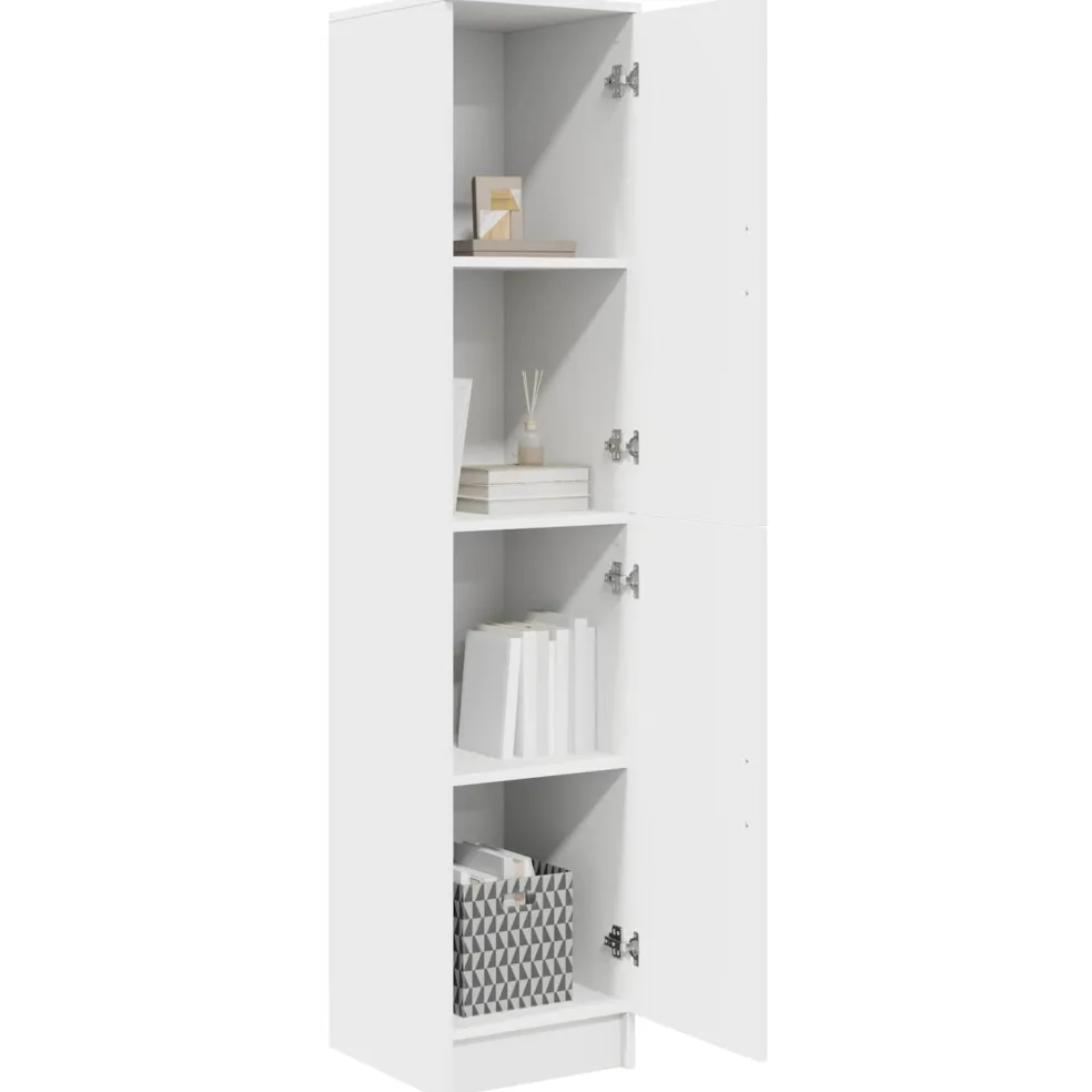 vidaXL Hoge kast Wit 35 x 39 x 168 cm