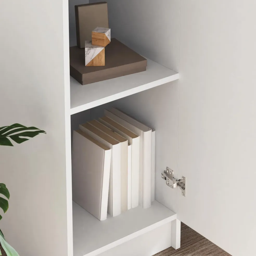 vidaXL Hoge kast Wit 35 x 39 x 168 cm