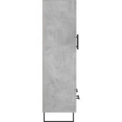 vidaXL Hoge kast 69,5x31x115 cm bewerkt hout betongrijs