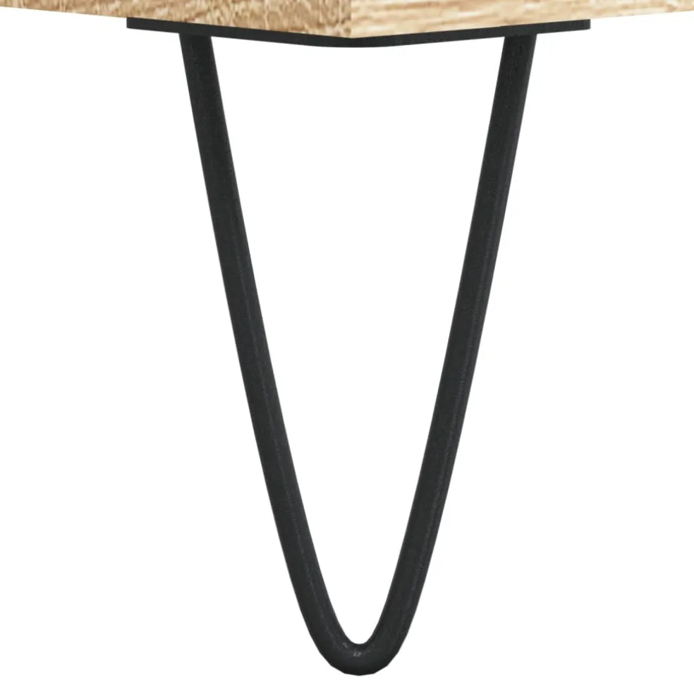 vidaXL Hoge kast 69,5x34x180 cm bewerkt hout sonoma eikenkleurig