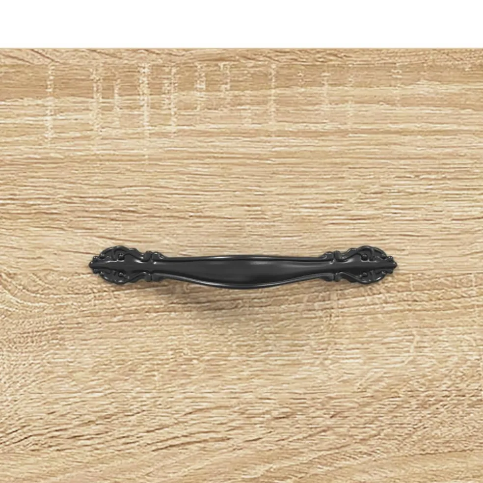 vidaXL Hoge kast 69,5x34x180 cm bewerkt hout sonoma eikenkleurig