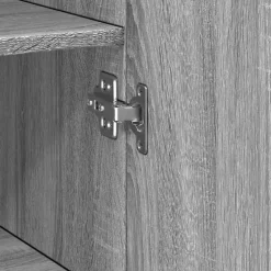 vidaXL Hoge kast 30x42,5x185 cm bewerkt hout grijs sonoma eikenkleur