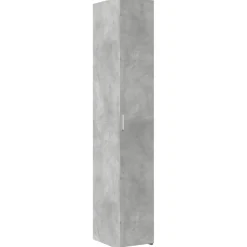 vidaXL Hoge kast 30x42,5x185 cm bewerkt hout betongrijs