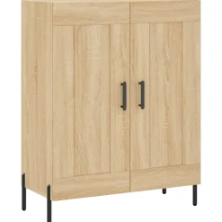 vidaXL Hoge kast 69,5x34x180 cm bewerkt hout sonoma eikenkleurig