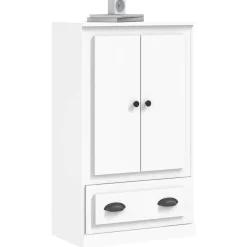 vidaXL Hoge kast 60x35,5x103,5 cm bewerkt hout wit