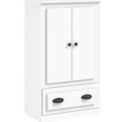 vidaXL Hoge kast 60x35,5x103,5 cm bewerkt hout wit