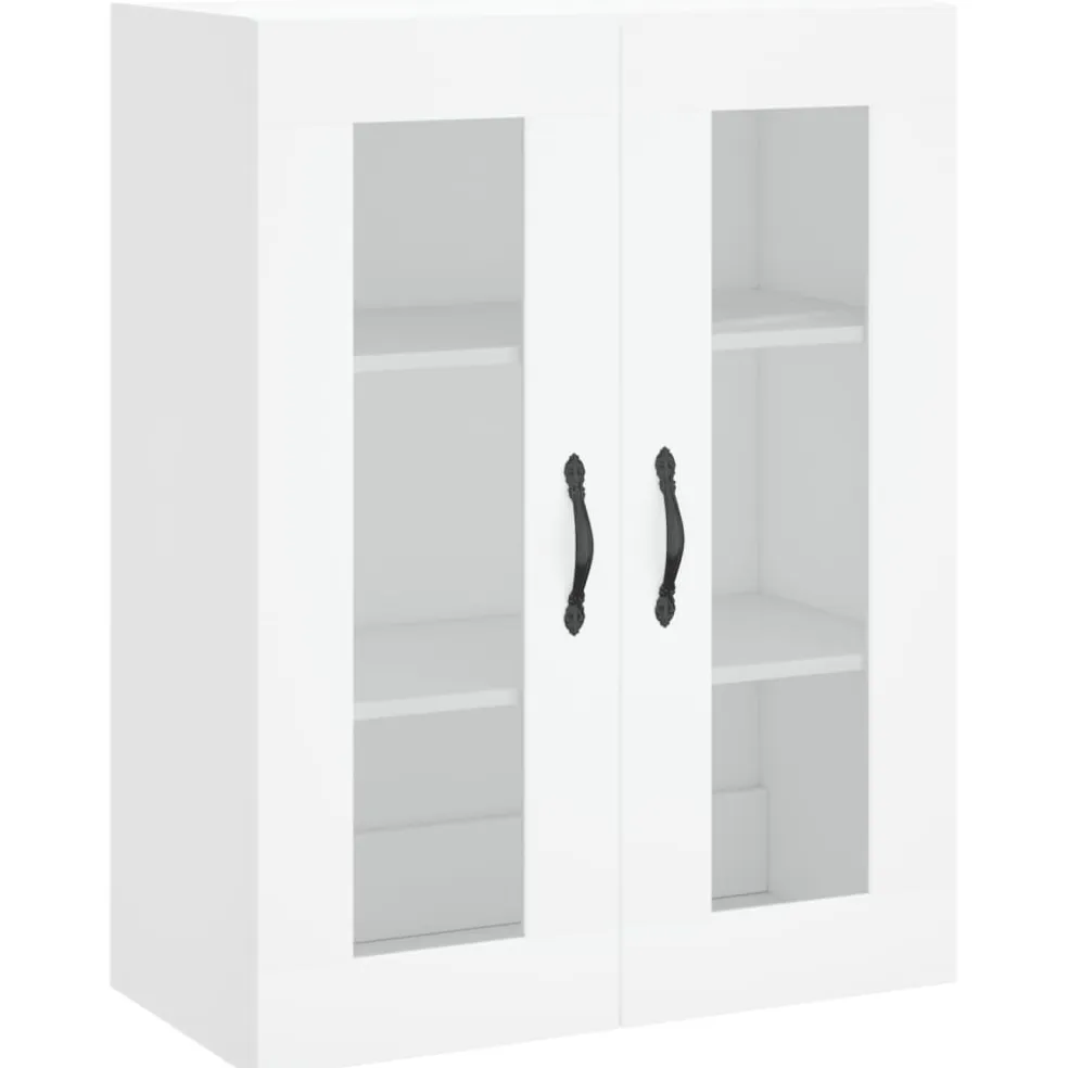 vidaXL Hoge kast 69,5x34x180 cm bewerkt hout wit