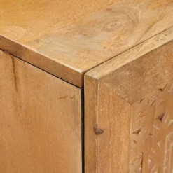 vidaXL Hoge kast 60 x 33 x 100 cm Massief Mango Hout