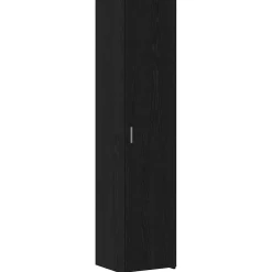 vidaXL Hoge kast Zwart Eiken 40 x 42,5 x 185 cm