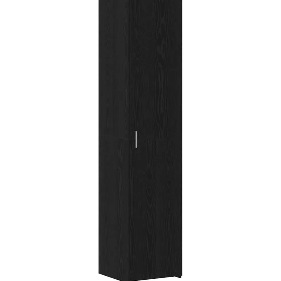 vidaXL Hoge kast Zwart Eiken 40 x 42,5 x 185 cm