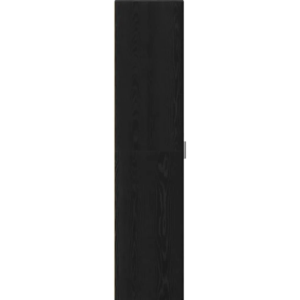 vidaXL Hoge kast Zwart Eiken 40 x 42,5 x 185 cm