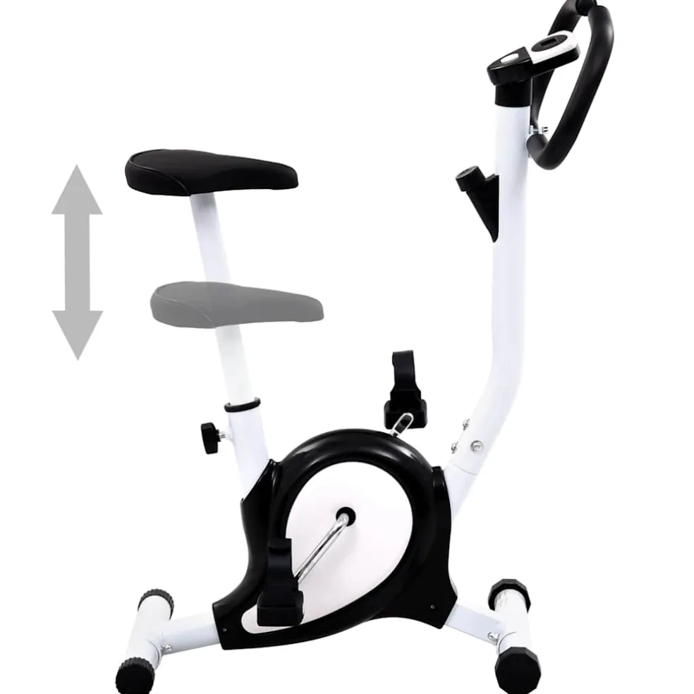 vidaXL Hometrainer met bandweerstand zwart