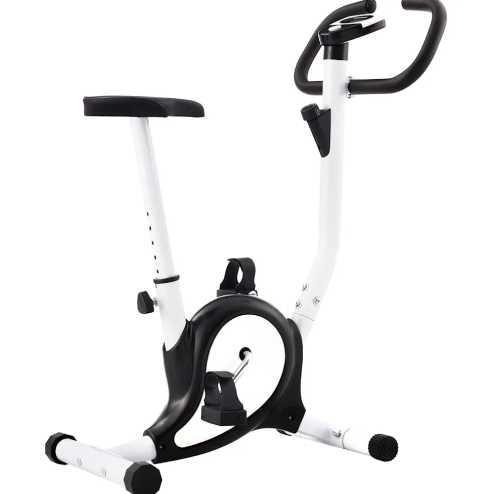vidaXL Hometrainer met bandweerstand zwart