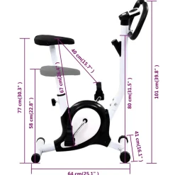 vidaXL Hometrainer met bandweerstand zwart