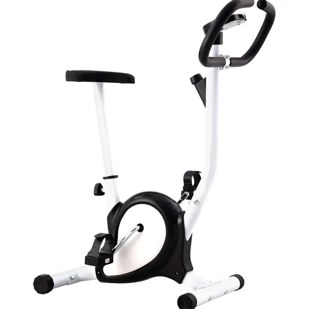 vidaXL Hometrainer met bandweerstand zwart