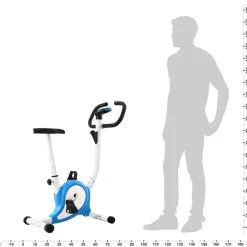 vidaXL Hometrainer met bandweerstand blauw