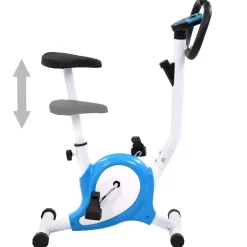 vidaXL Hometrainer met bandweerstand blauw