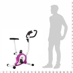 vidaXL Hometrainer met bandweerstand paars