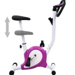 vidaXL Hometrainer met bandweerstand paars