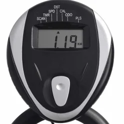 vidaXL Hometrainer met hartslagsensoren zwart en rood