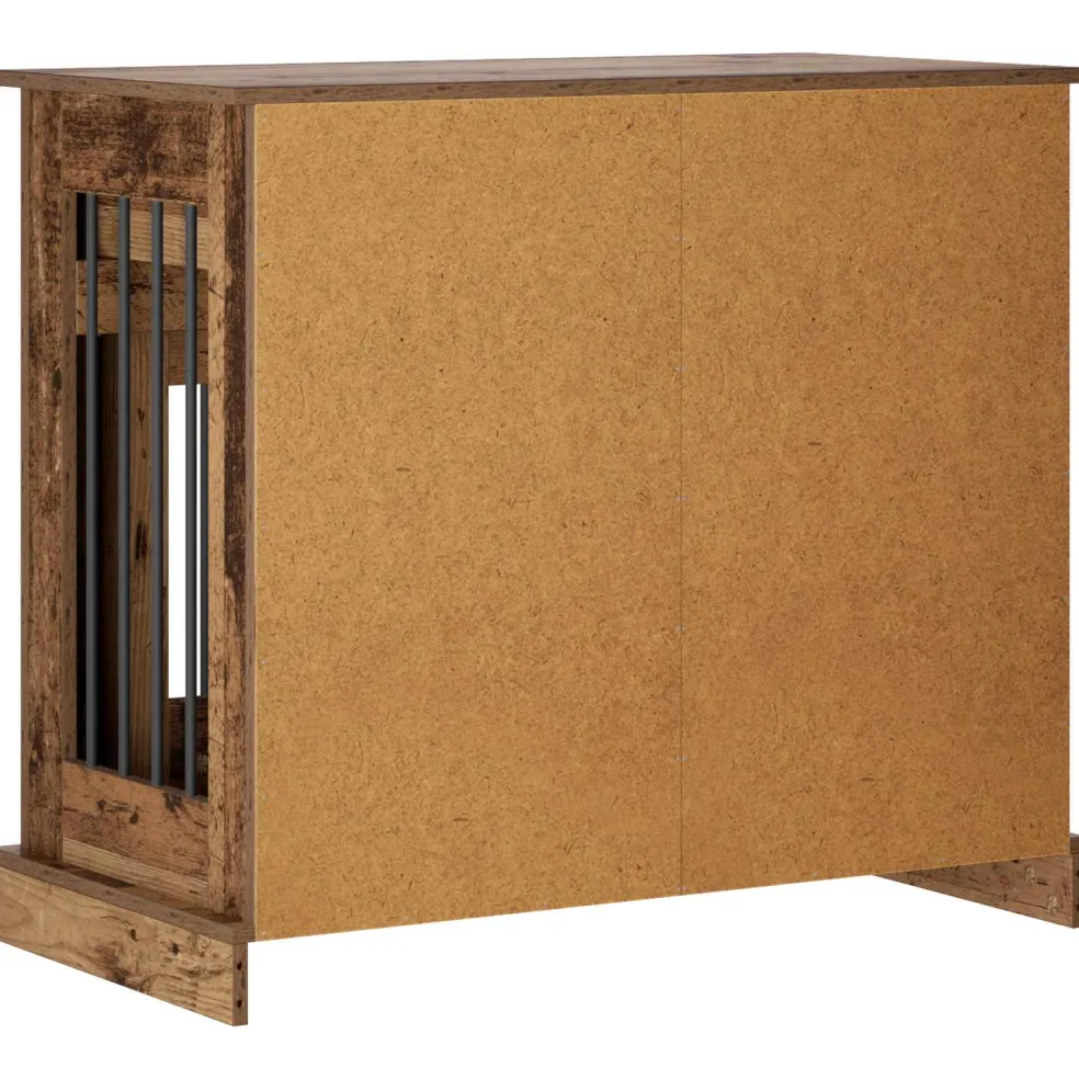 vidaXL Hond Bench Meubel Oud hout 90 x 47,5 x 80 cm Bewerkt hout