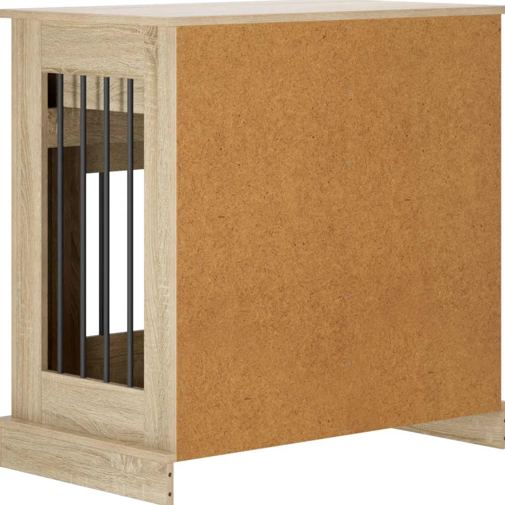 vidaXL Hond Bench Meubel Sonoma Eiken 80 x 47,5 x 80 cm Bewerkt hout