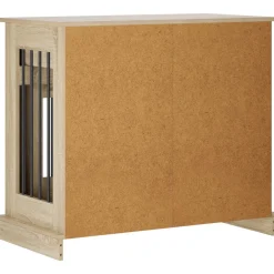 vidaXL Hond Bench Meubel Sonoma Eiken 90 x 47,5 x 80 cm Bewerkt hout