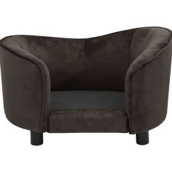 vidaXL Hondenbank 69x49x40 cm pluche bruin