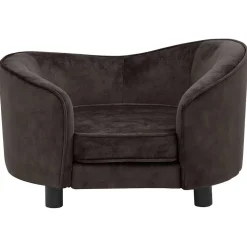 vidaXL Hondenbank 69x49x40 cm pluche bruin