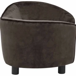 vidaXL Hondenbank 69x49x40 cm pluche bruin