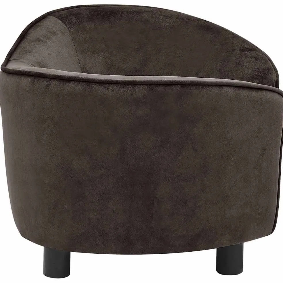 vidaXL Hondenbank 69x49x40 cm pluche bruin