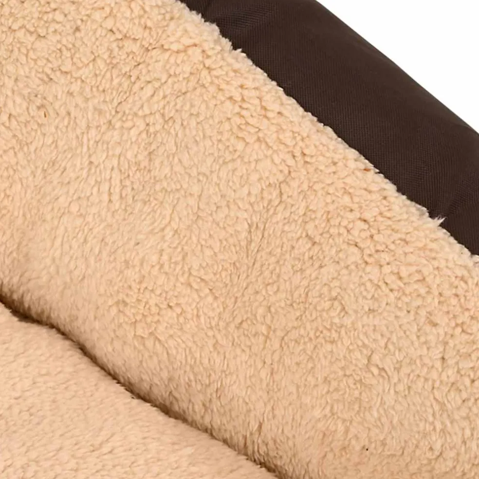 vidaXL Hondenbed bruin en beige XXL