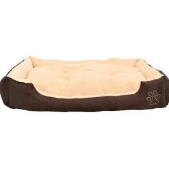 vidaXL Hondenbed bruin en beige XXL