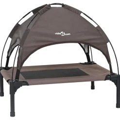 vidaXL Hondenbed Bruin 62 x 48 x 61 cm Staal