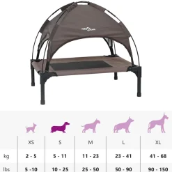 vidaXL Hondenbed Bruin 62 x 48 x 61 cm Staal