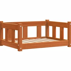 vidaXL Hondenbed Wasbruin 65,5 x 50 x 28 cm Massief grenenhout