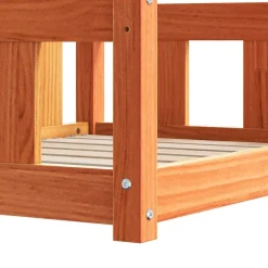 vidaXL Hondenbed Wasbruin 65,5 x 50 x 28 cm Massief grenenhout