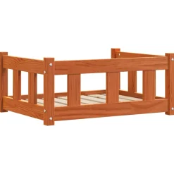 vidaXL Hondenbed Wasbruin 65,5 x 50 x 28 cm Massief grenenhout