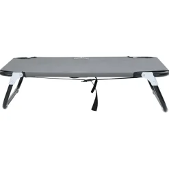 vidaXL Hondenbed 70 x 46 x 18 cm Staal Lichtgrijs