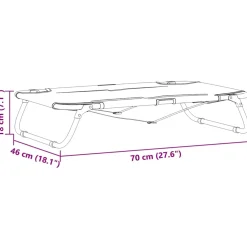 vidaXL Hondenbed 70 x 46 x 18 cm Staal Lichtgrijs