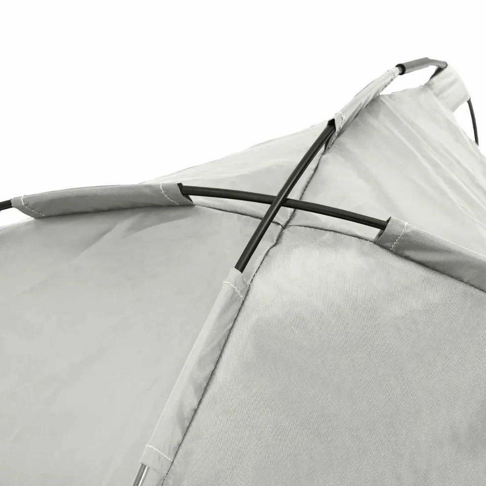 vidaXL Hondenbed 63 x 49,5 x 60 cm Staal Zilvergrijs