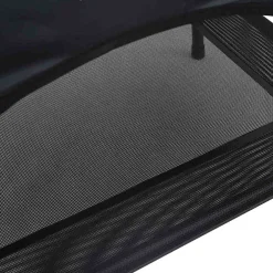 vidaXL Hondenbed 63 x 49,5 x 60 cm Staal Zwart