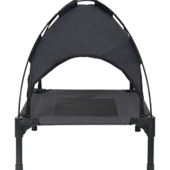 vidaXL Hondenbed Zwart 62 x 48 x 61 cm Staal