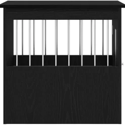 vidaXL Hondenbenchmeubel 45x62x59 cm bewerkt hout zwart eikenkleurig