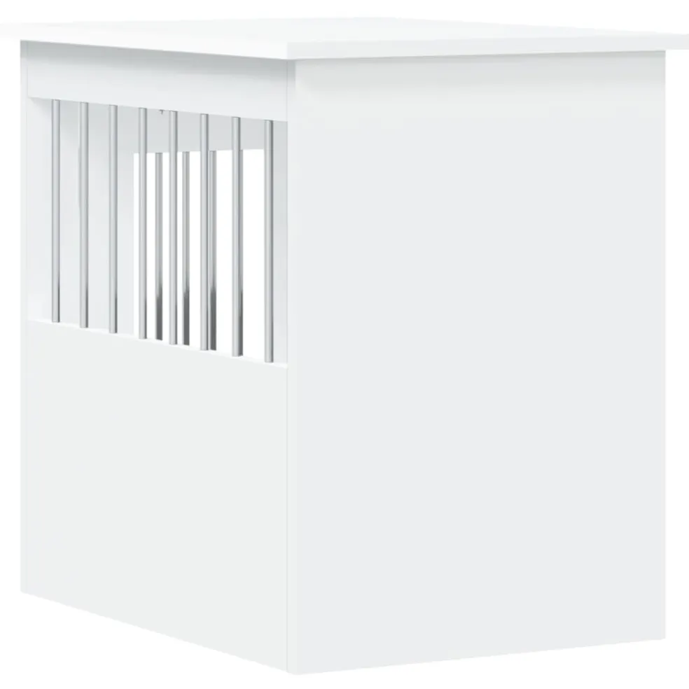 vidaXL Hondenbench 45x62x59 cm bewerkt hout wit