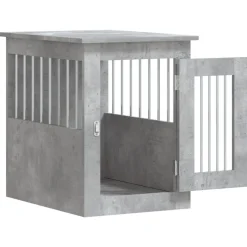 vidaXL Hondenbench 45x62x59 cm bewerkt hout betongrijs