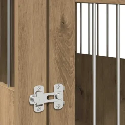 vidaXL Hondenbench 45x62x59 cm bewerkt hout artisanaal eikenkleurig