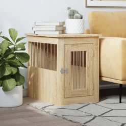 vidaXL Hondenbench 45x62x59 cm bewerkt hout sonoma eikenkleurig