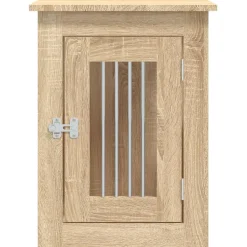 vidaXL Hondenbench 45x62x59 cm bewerkt hout sonoma eikenkleurig